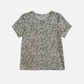 MONK & LOU - Printed Virgo T-Shirt - Black White Mini Leopard