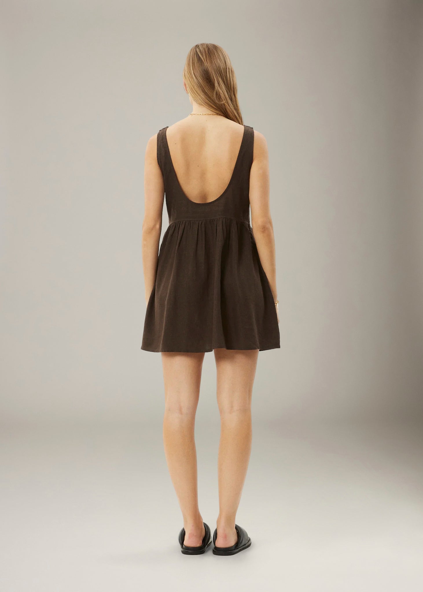 afends hemp mini dress AFENDS Womens Elodie - Seersucker Mini Dress