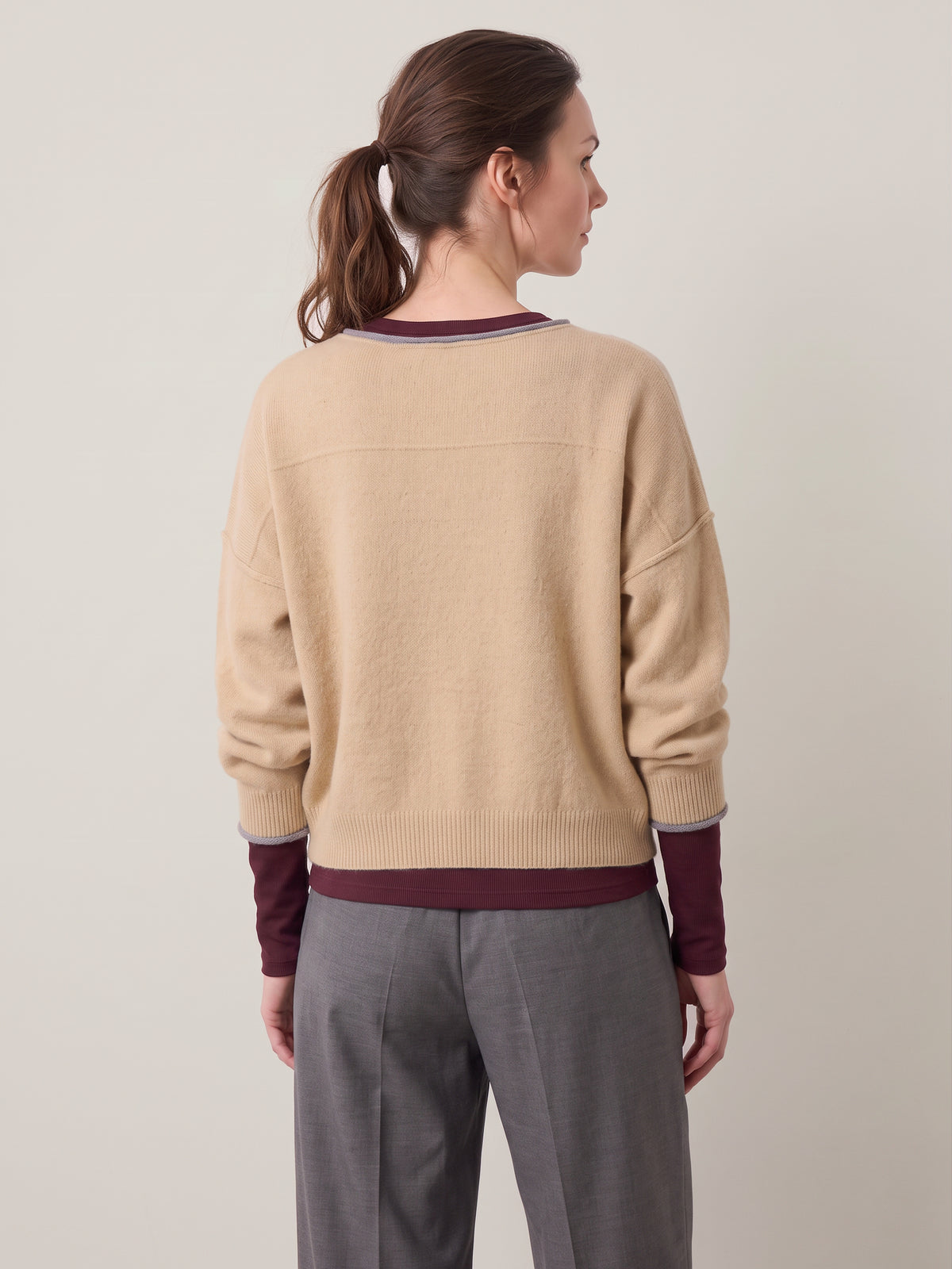 LOVEFINN - Roll Trim Sweater - 