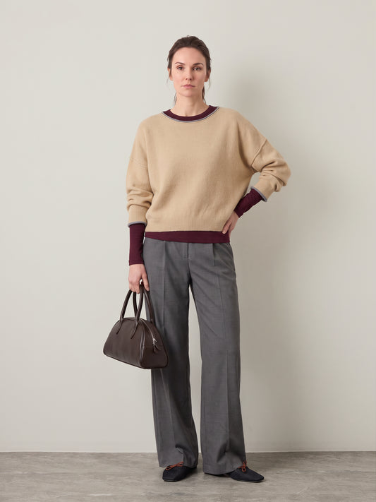 LOVEFINN - Roll Trim Sweater - 
