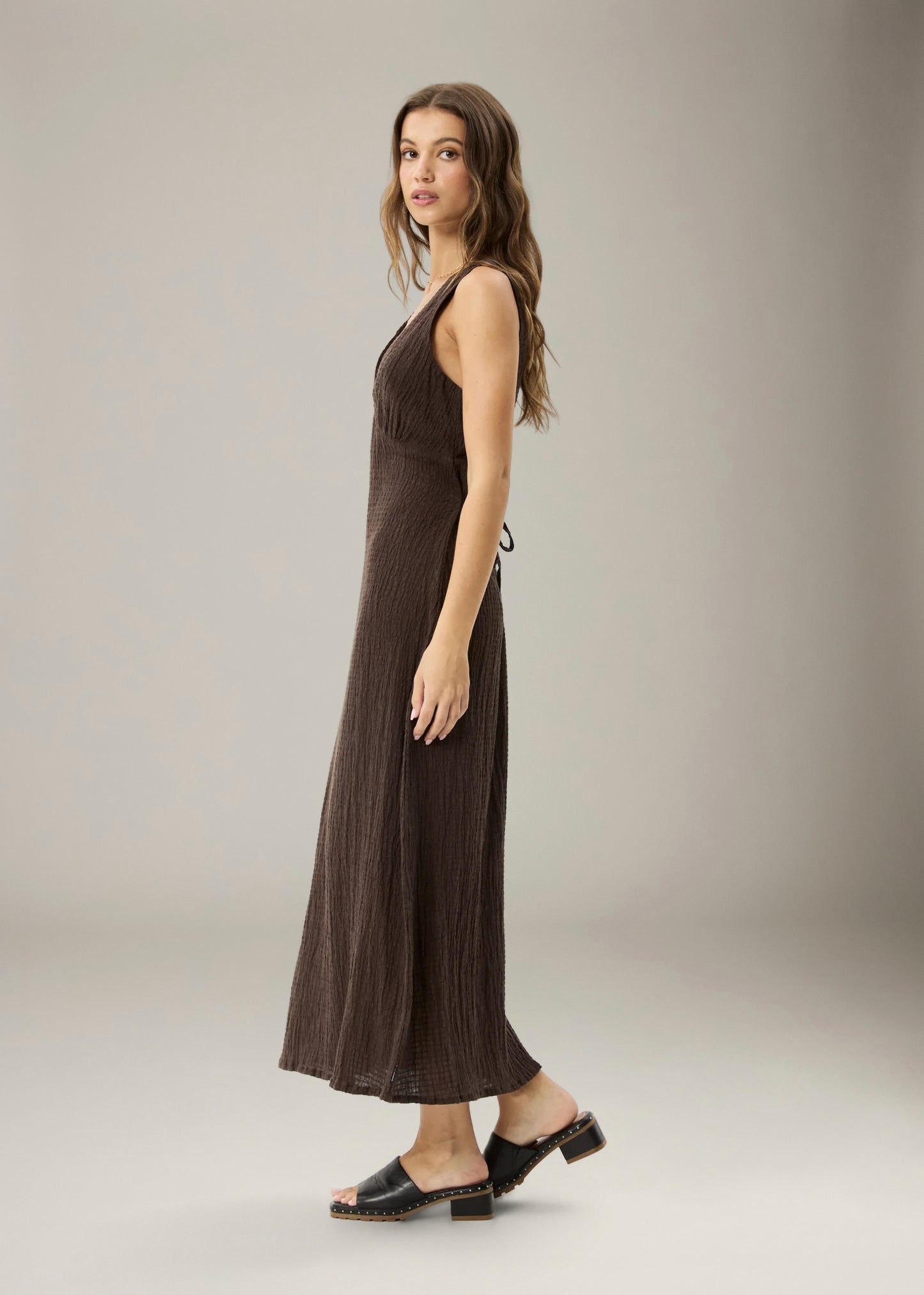 Focus Seersucker Maxi Dress