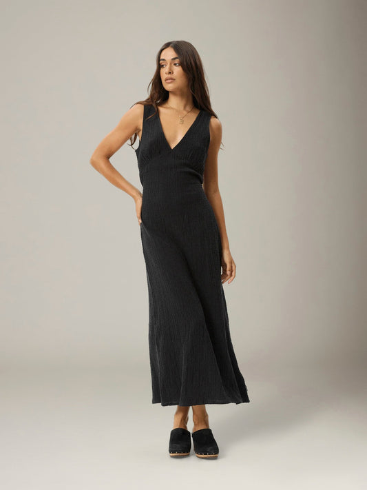 Focus Seersucker Maxi Dress