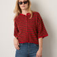 LOVEFINN - Kelsey Stripe Three-Quarter Sleeve Striped Cardigan - 