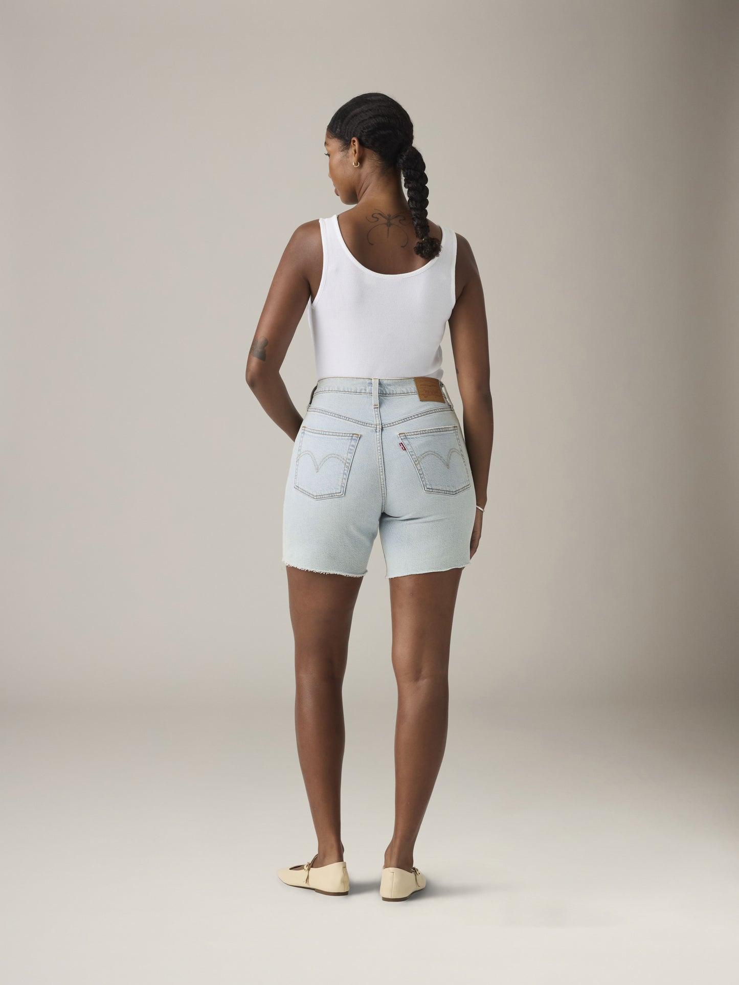 LEVI'S - 501 Mid-Thigh Denim Shorts - 