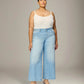 WARP & WEFT - ICN Crop Wide Leg Jeans - Extended Sizing - 