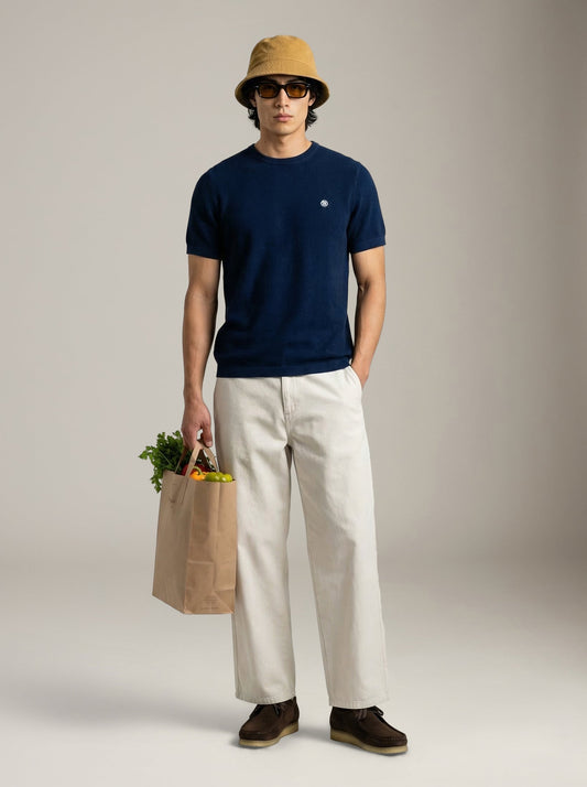 CHAMPLAIN - Knit T-Shirt - Navy