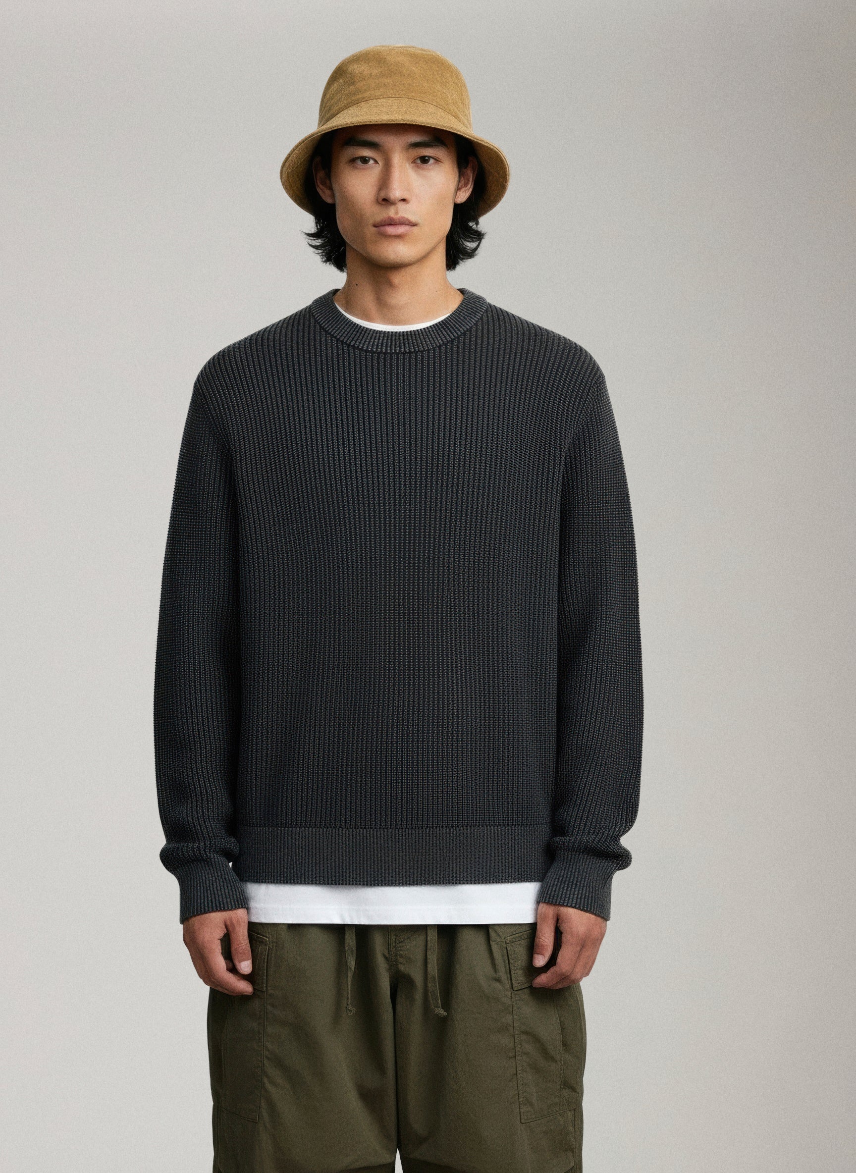 JACK & JONES - Motion Washed Knit Crewneck - 
