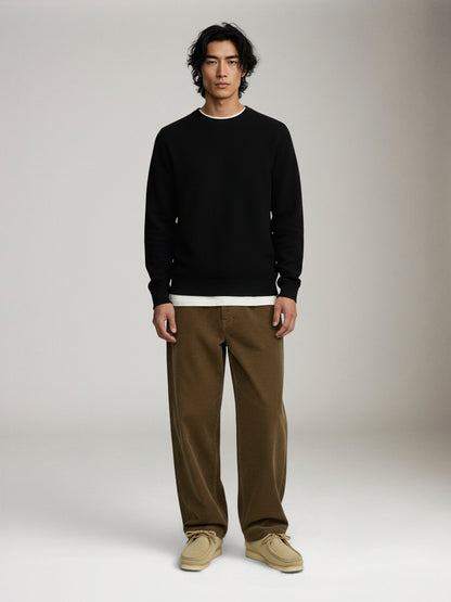 SELECTED - Ross Crewneck Sweater - Black