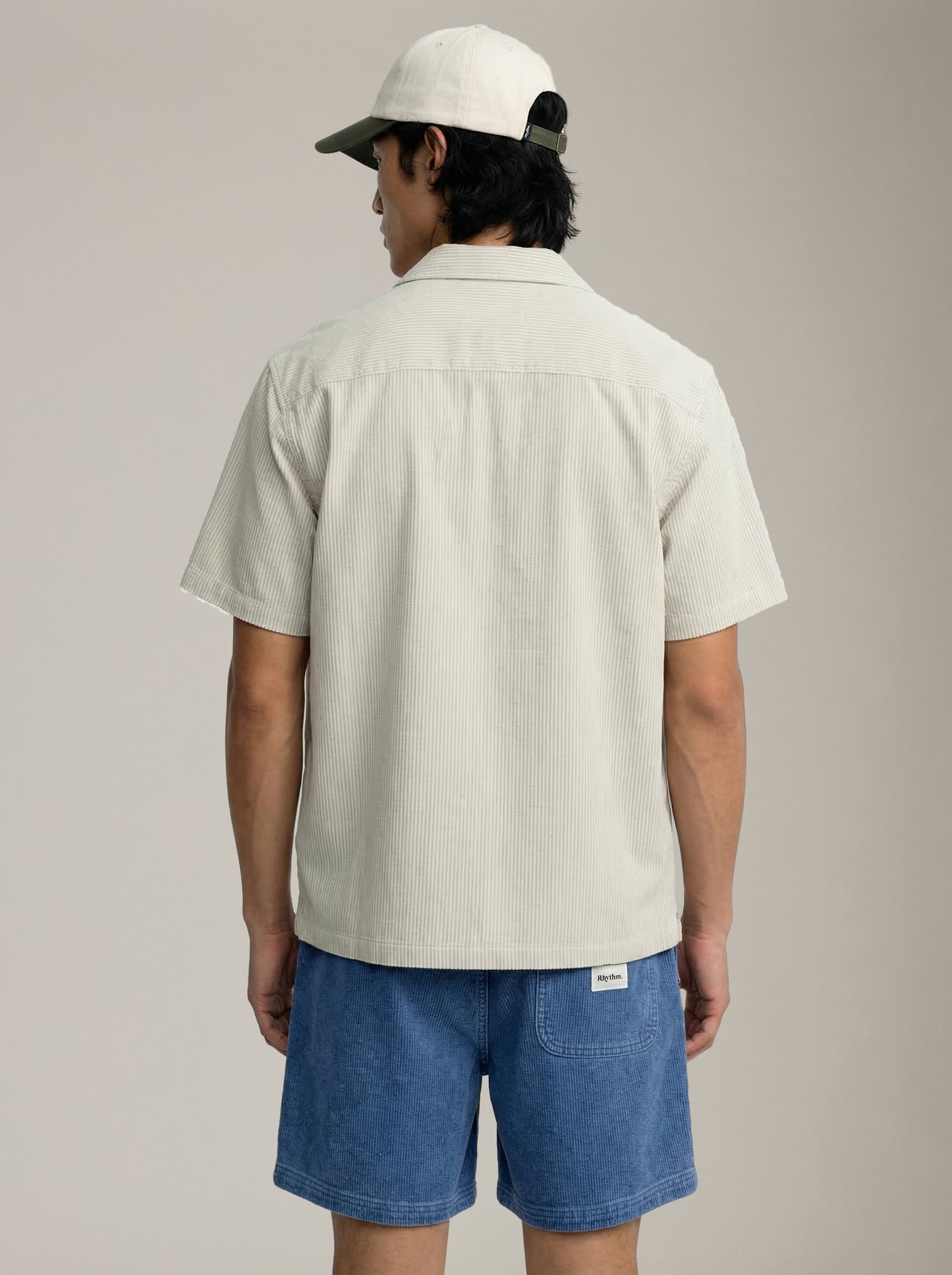 ATRIUM - Textured Stripe Camp Shirt - 