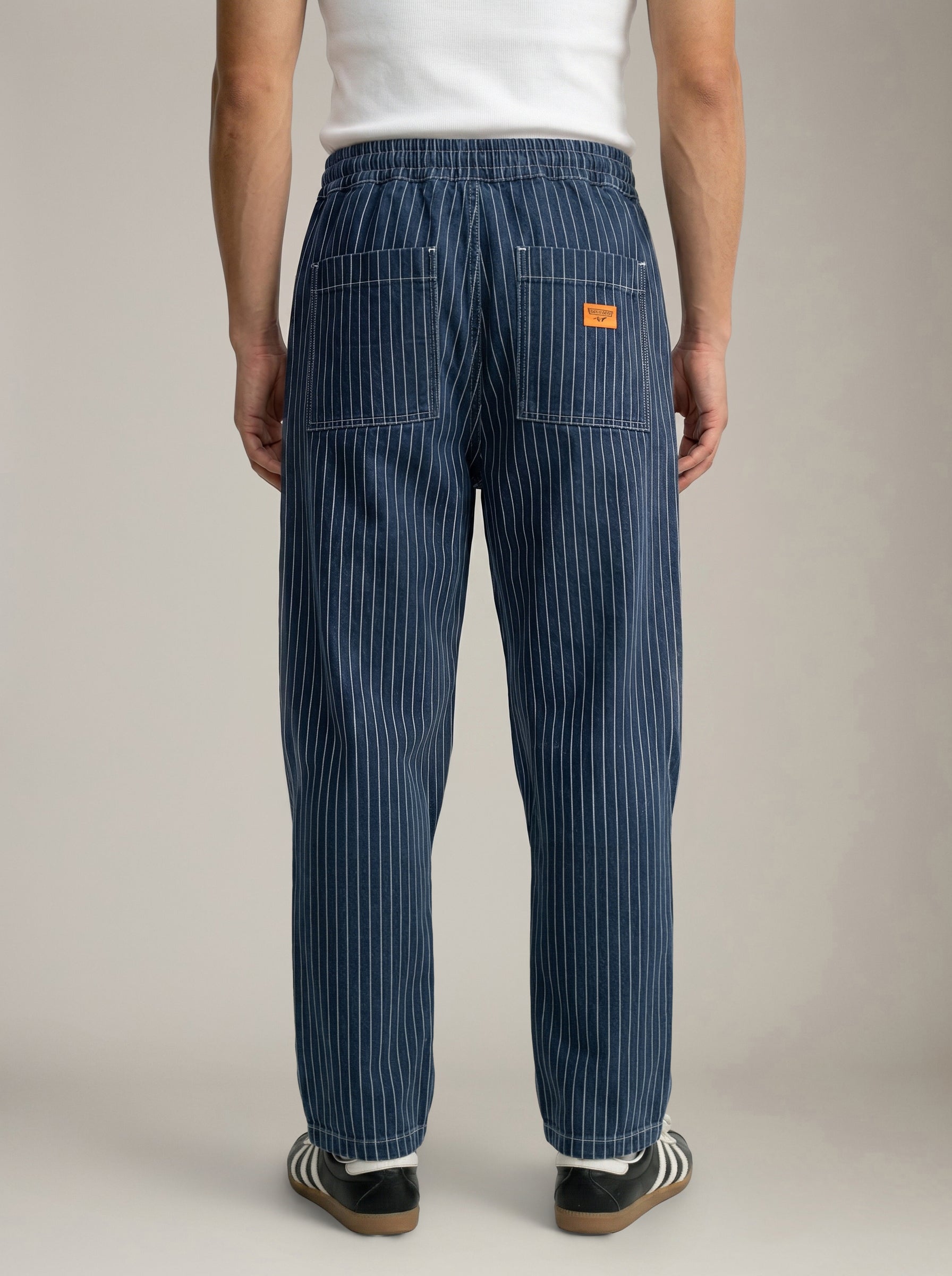 SERVICE WORKS - Pinstripe Denim Chef Pants - 