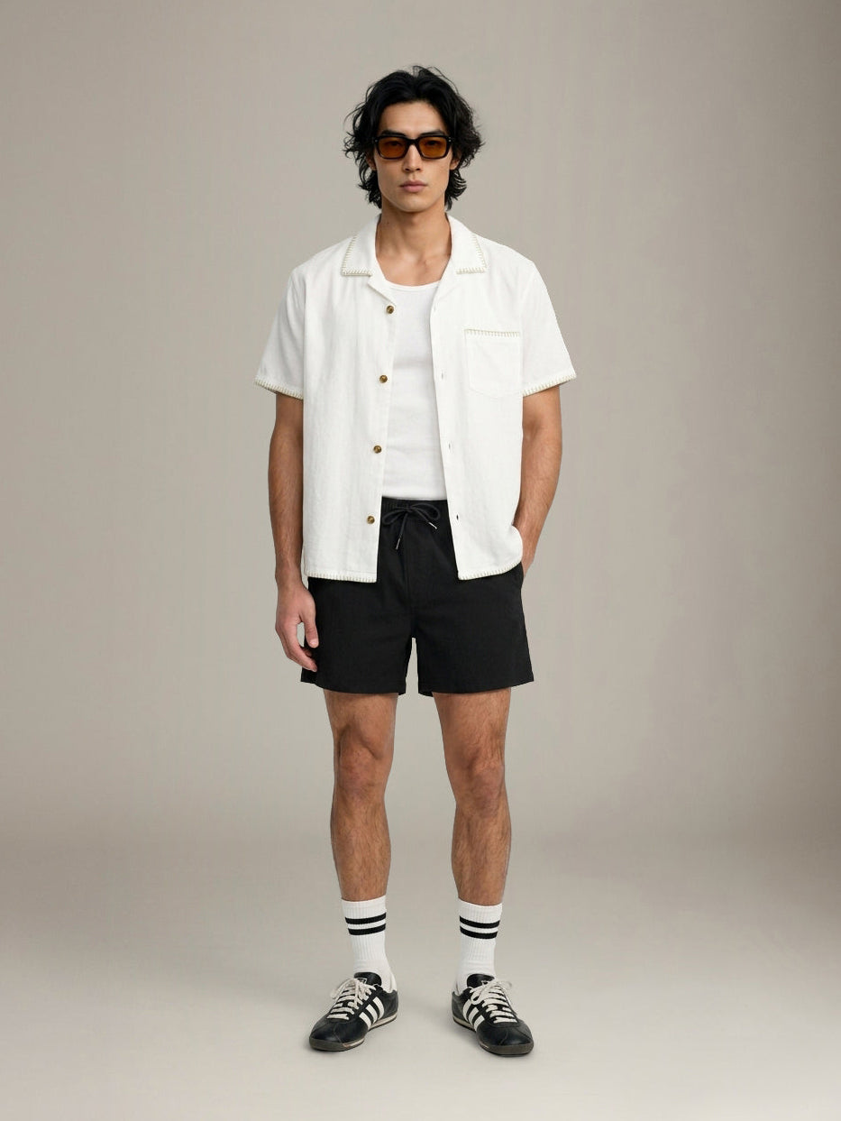 ONLY & SONS - Ted Seersucker Swim Shorts - 