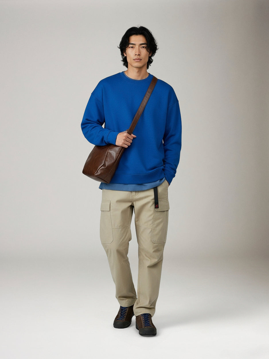 Midweight Oversized Crewneck Sweatshirt