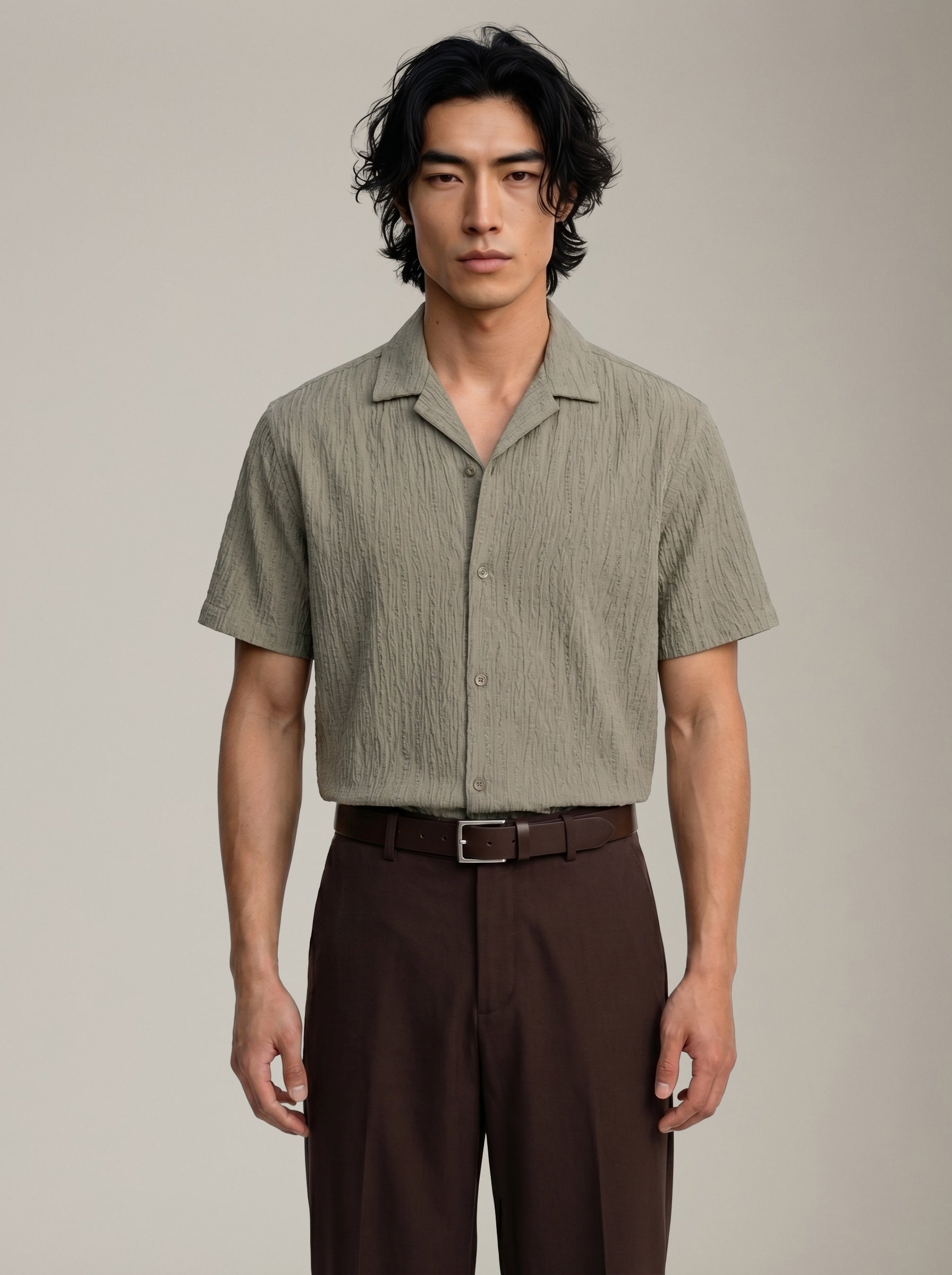 JACK & JONES - Jake Premium Jacquard Shortsleeve Shirt - 