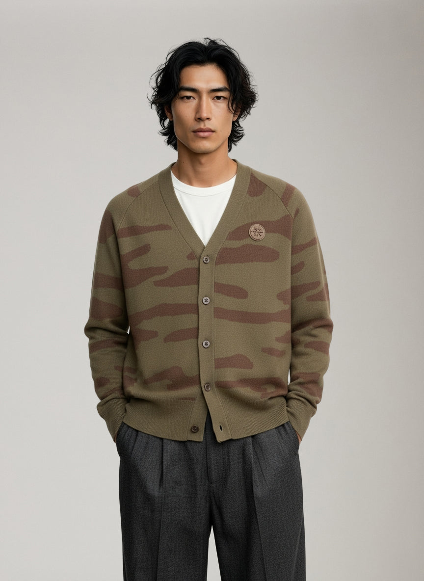 CHAMPLAIN - Camo Cardigan - 