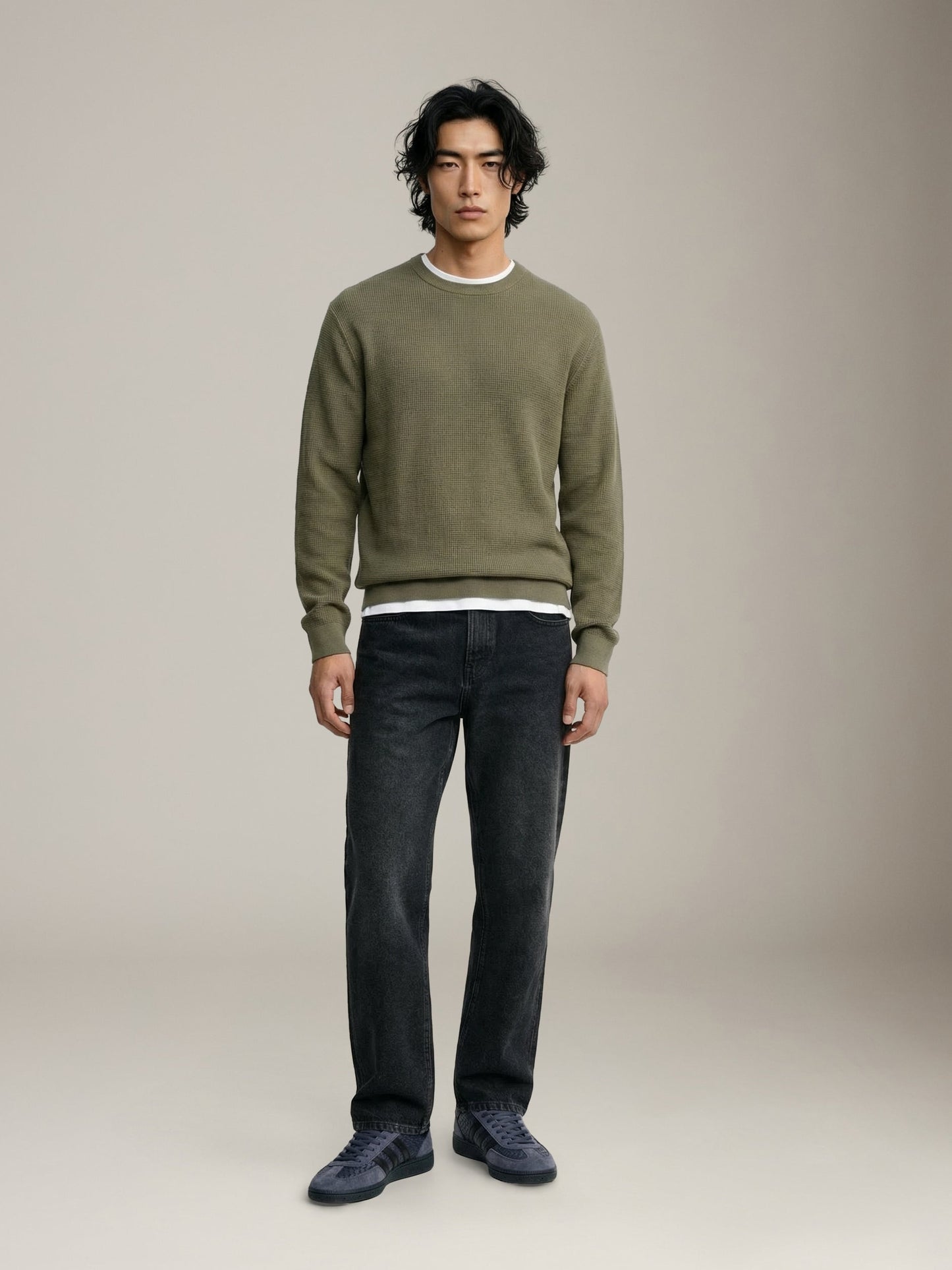 ONLY & SONS - Tony Longsleeve Waffle Knit - Bungee Cord