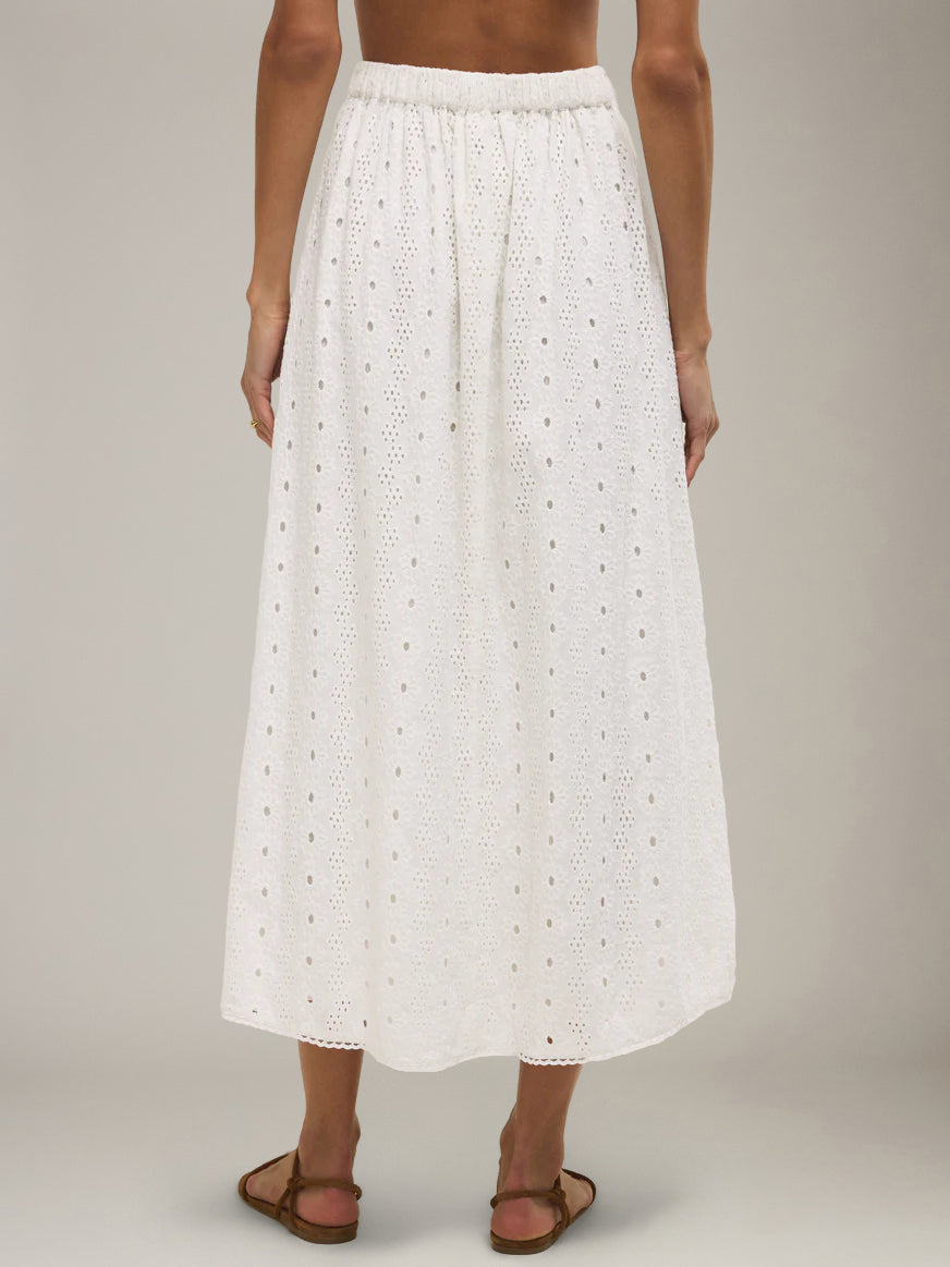 Z SUPPLY - Bria Eyelet Midi Skirt - 