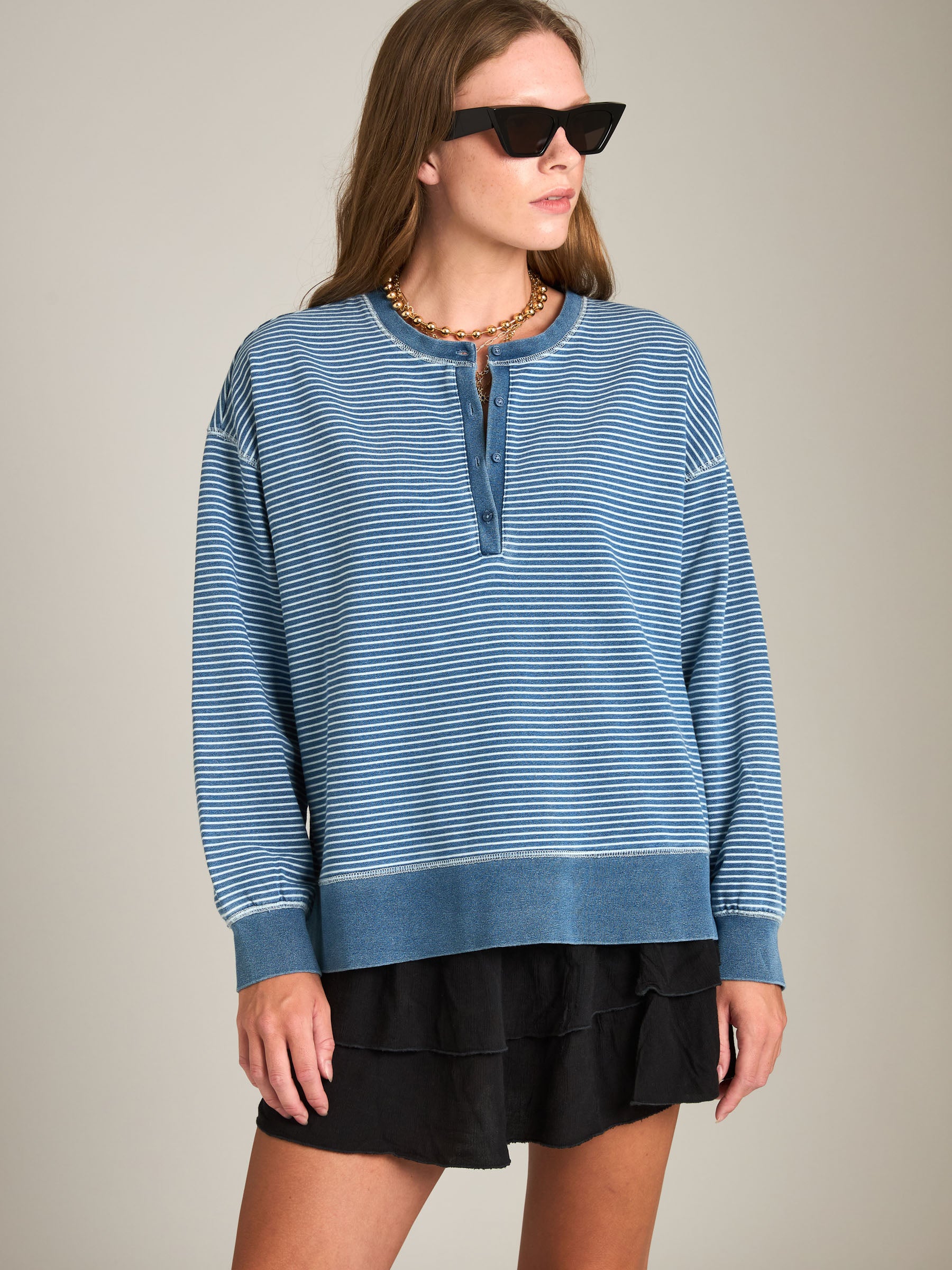 Z SUPPLY - Apollo Stripe Sweatshirt - 