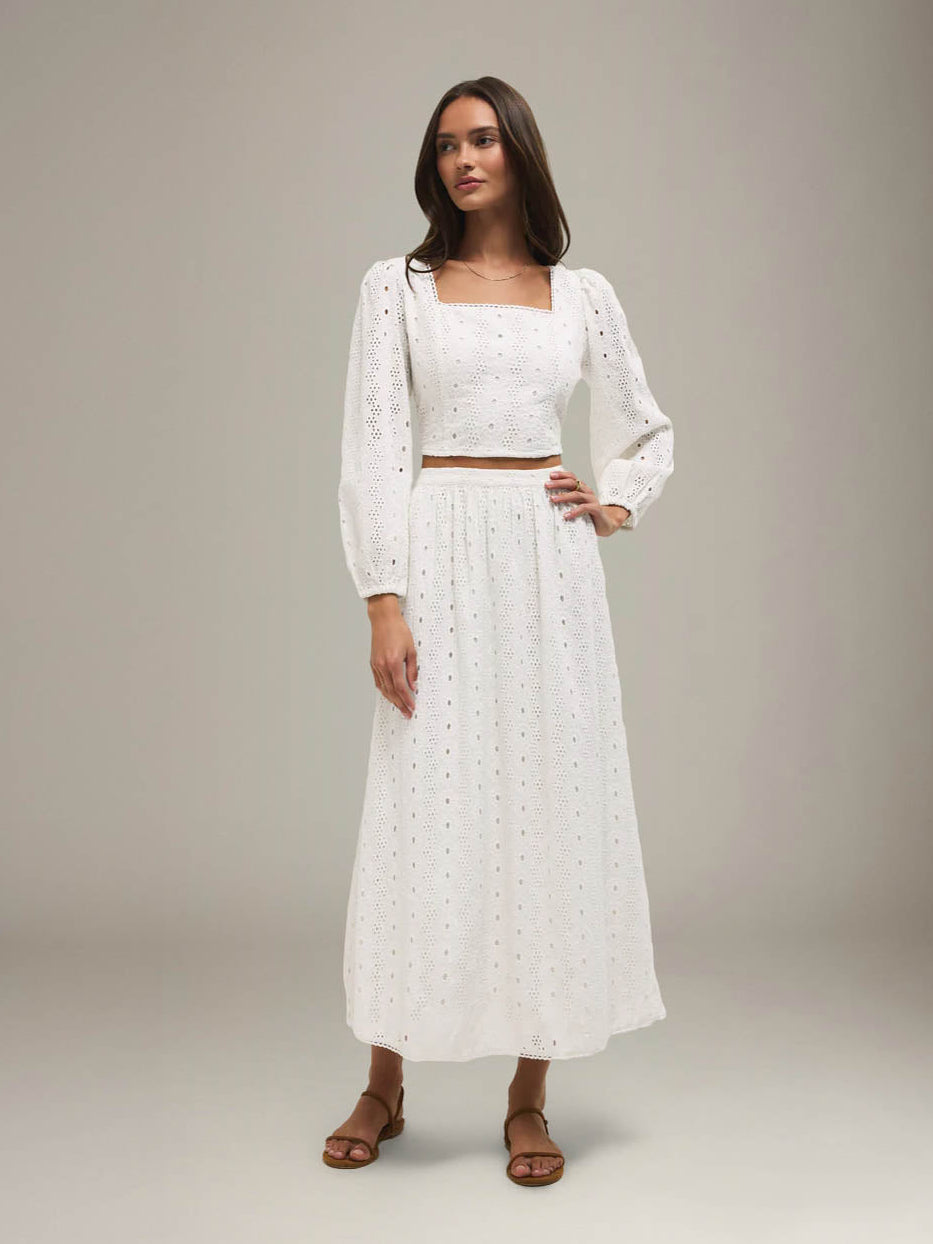 Bria Eyelet Top