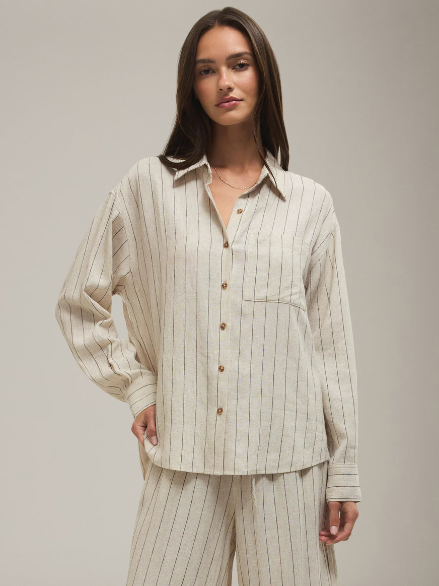 Z SUPPLY - Alfie Striped Button Up Shirt - 