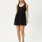 AFENDS-Jesse Hemp Mini Dress-Black