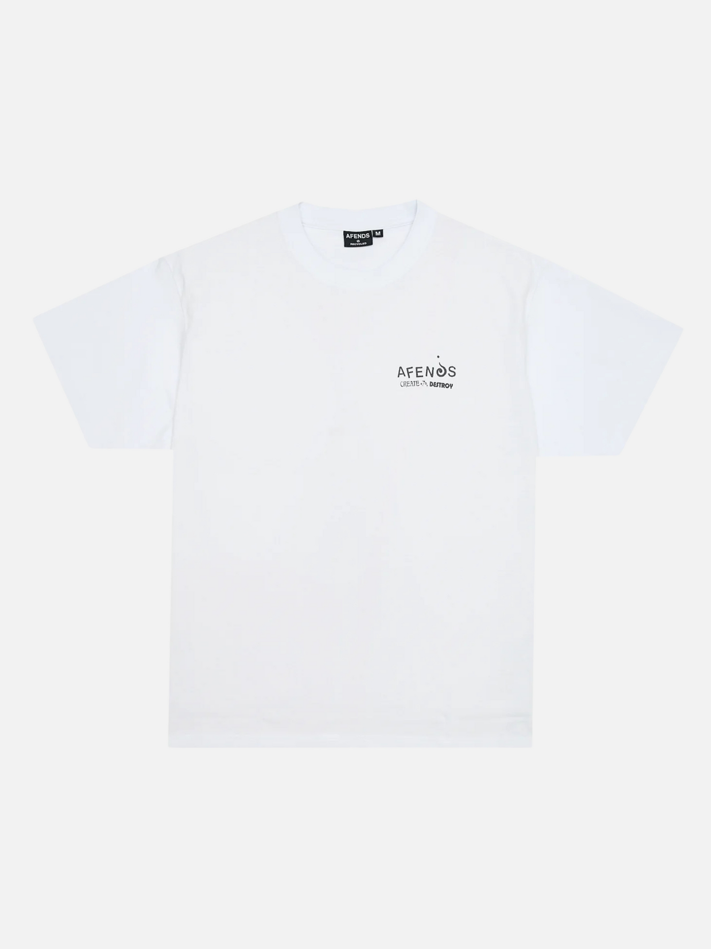 AFENDS-Mind Over Boxy Tee-White