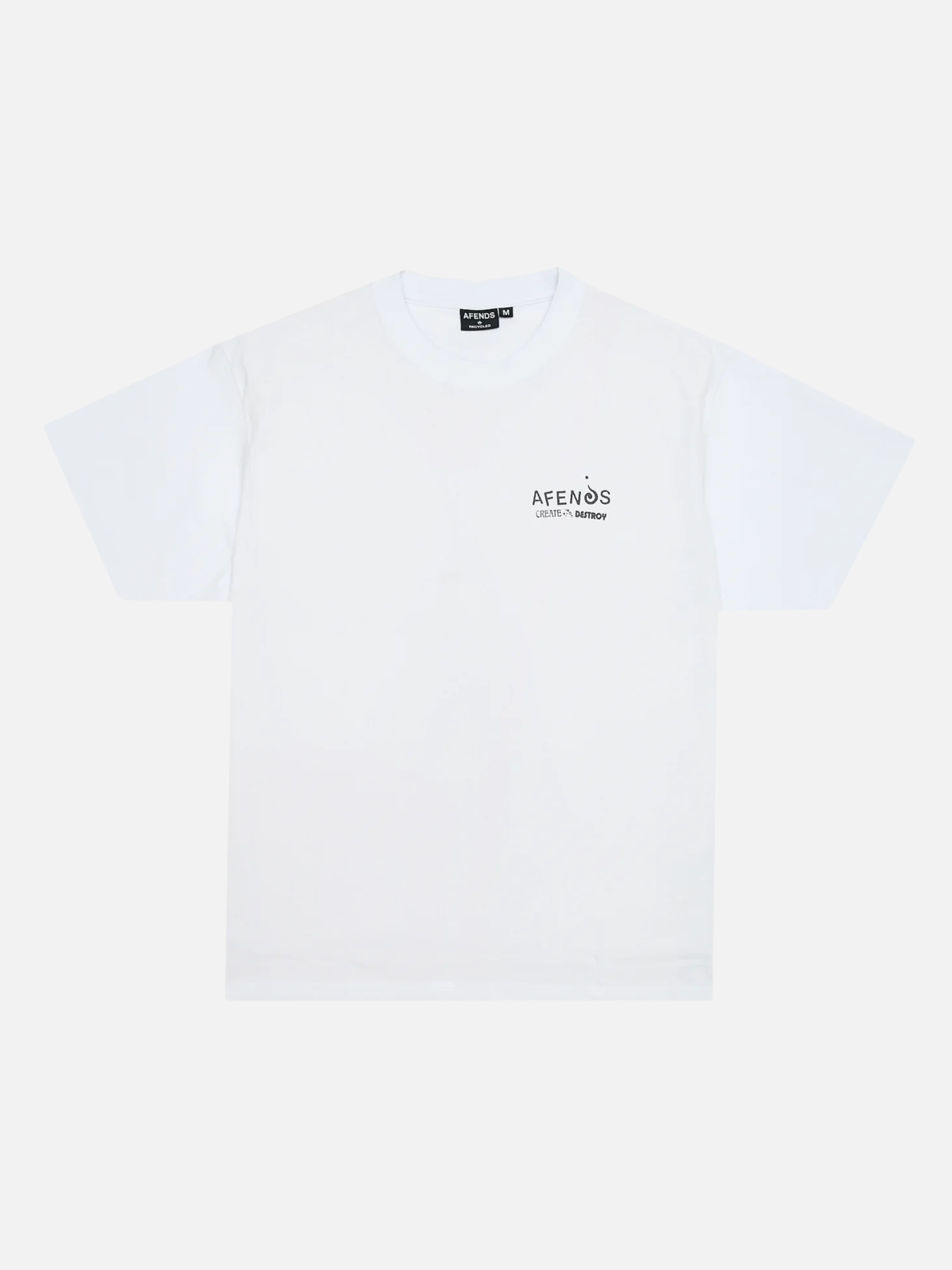 AFENDS-Mind Over Boxy Tee-White