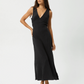 AFENDS-Focus Seersucker Maxi Dress-Black
