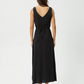 AFENDS-Focus Seersucker Maxi Dress-Black