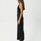 AFENDS-Focus Seersucker Maxi Dress-Black