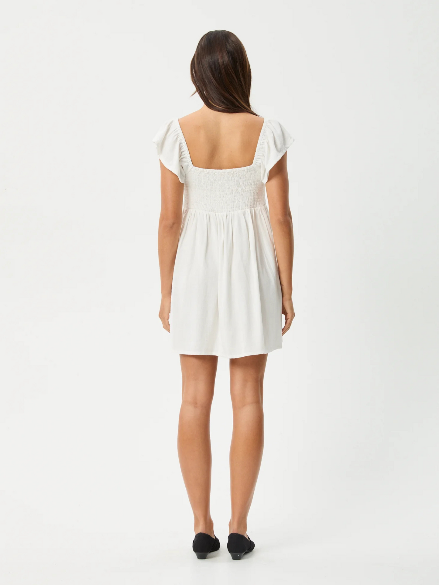 AFENDS-Twila Mini Dress-White