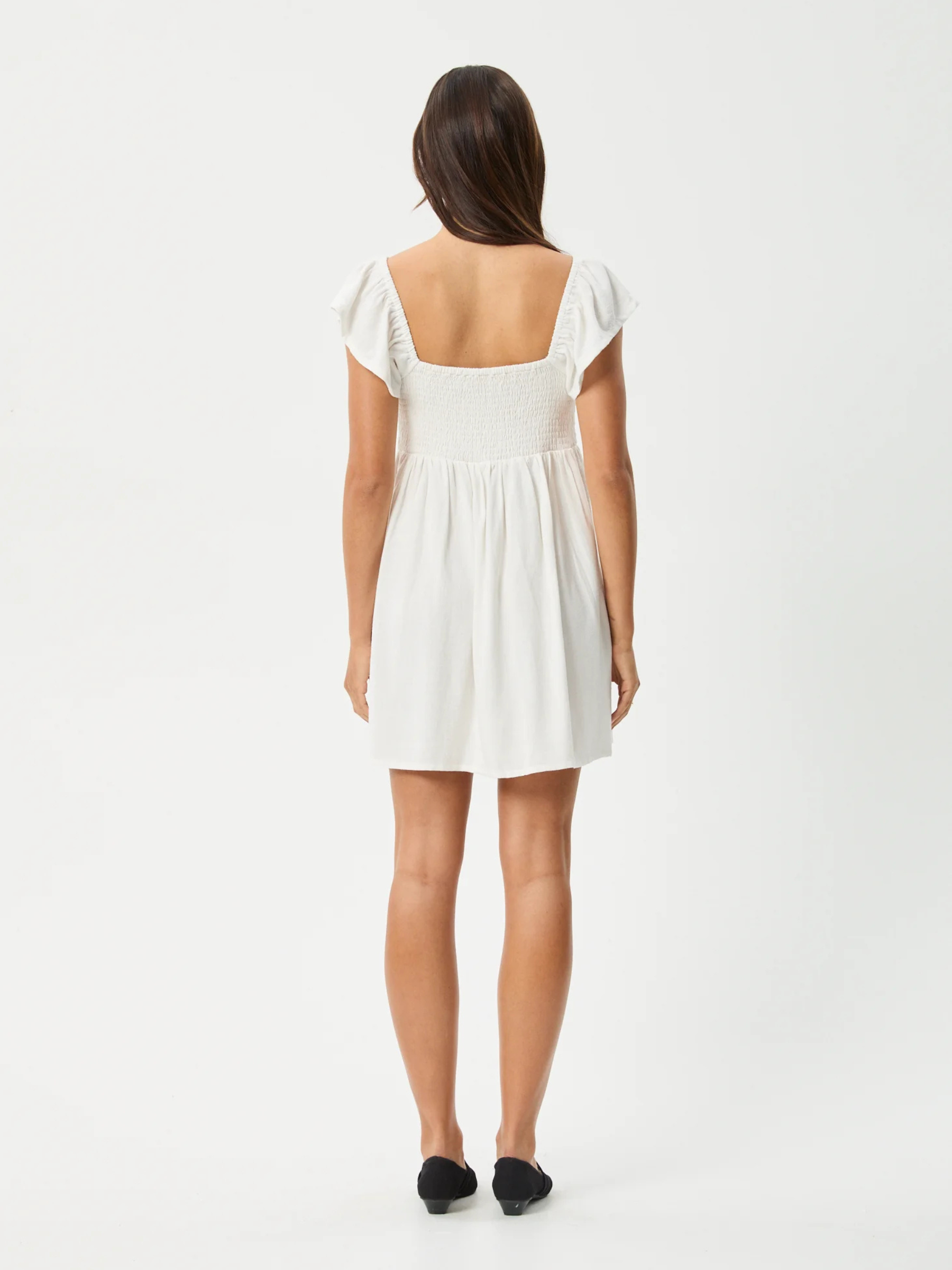 AFENDS-Twila Mini Dress-White