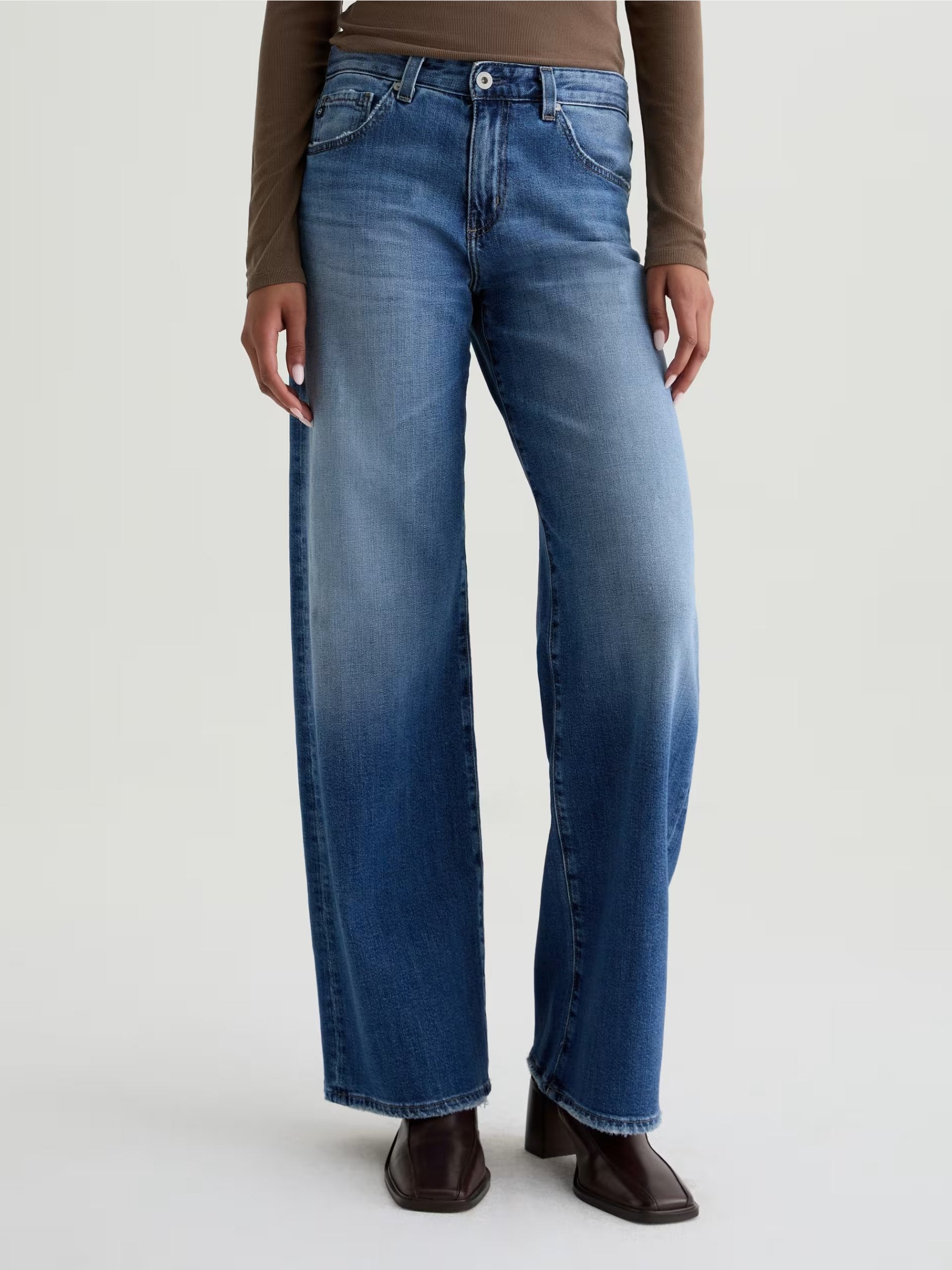 AG - Adria Wide Leg Jeans - 