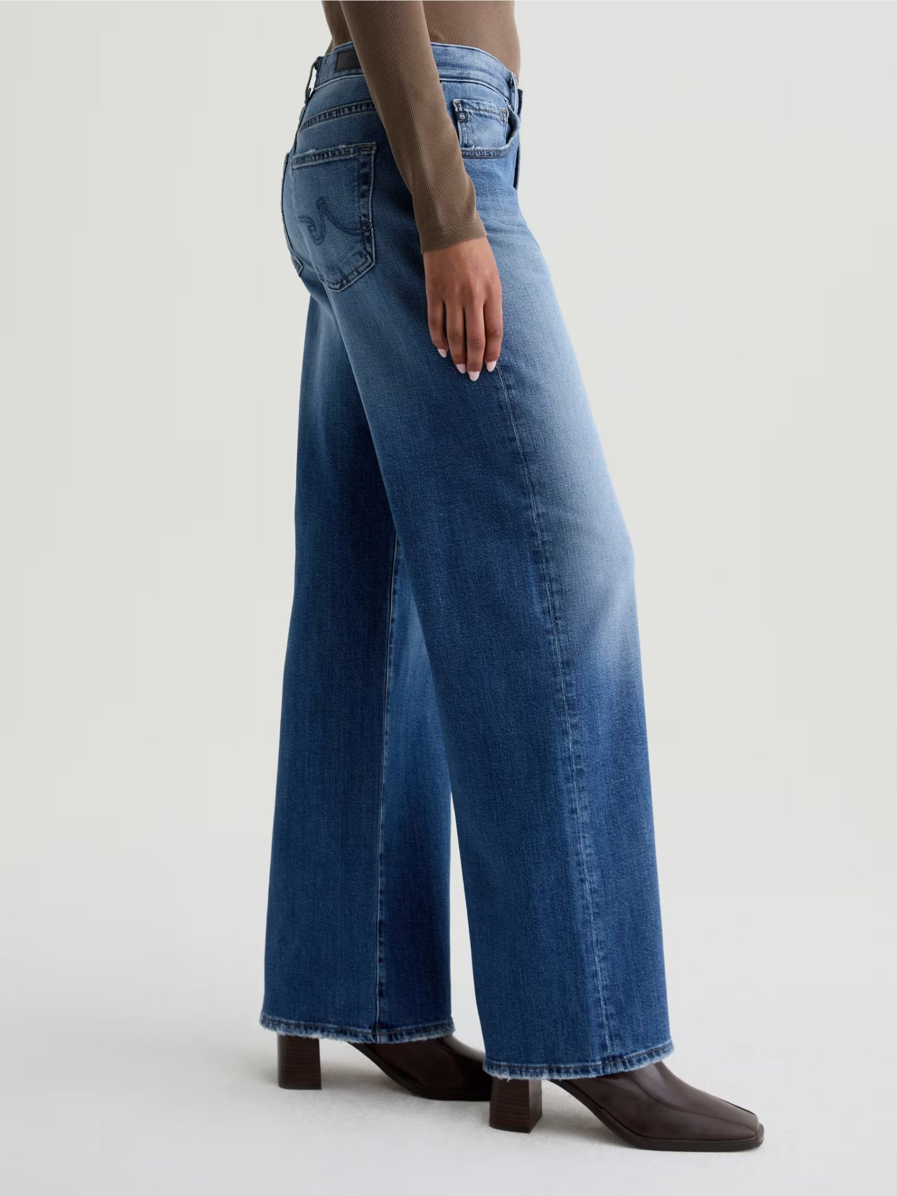AG - Adria Wide Leg Jeans - 
