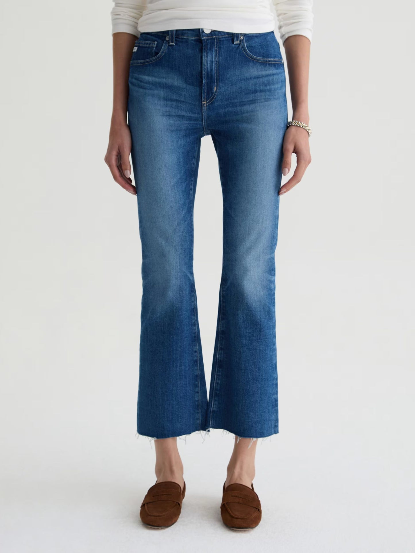 AG - Farrah Cropped Bootcut Jeans - 