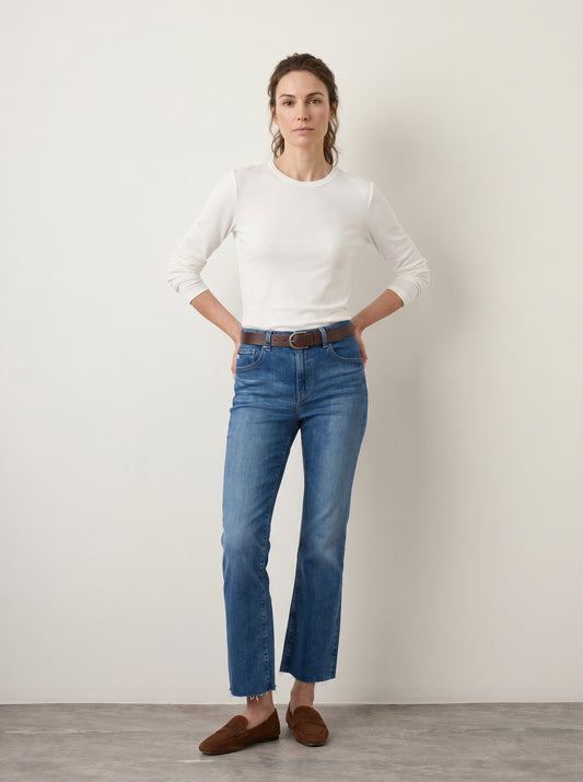 AG - Farrah Cropped Bootcut Jeans - 