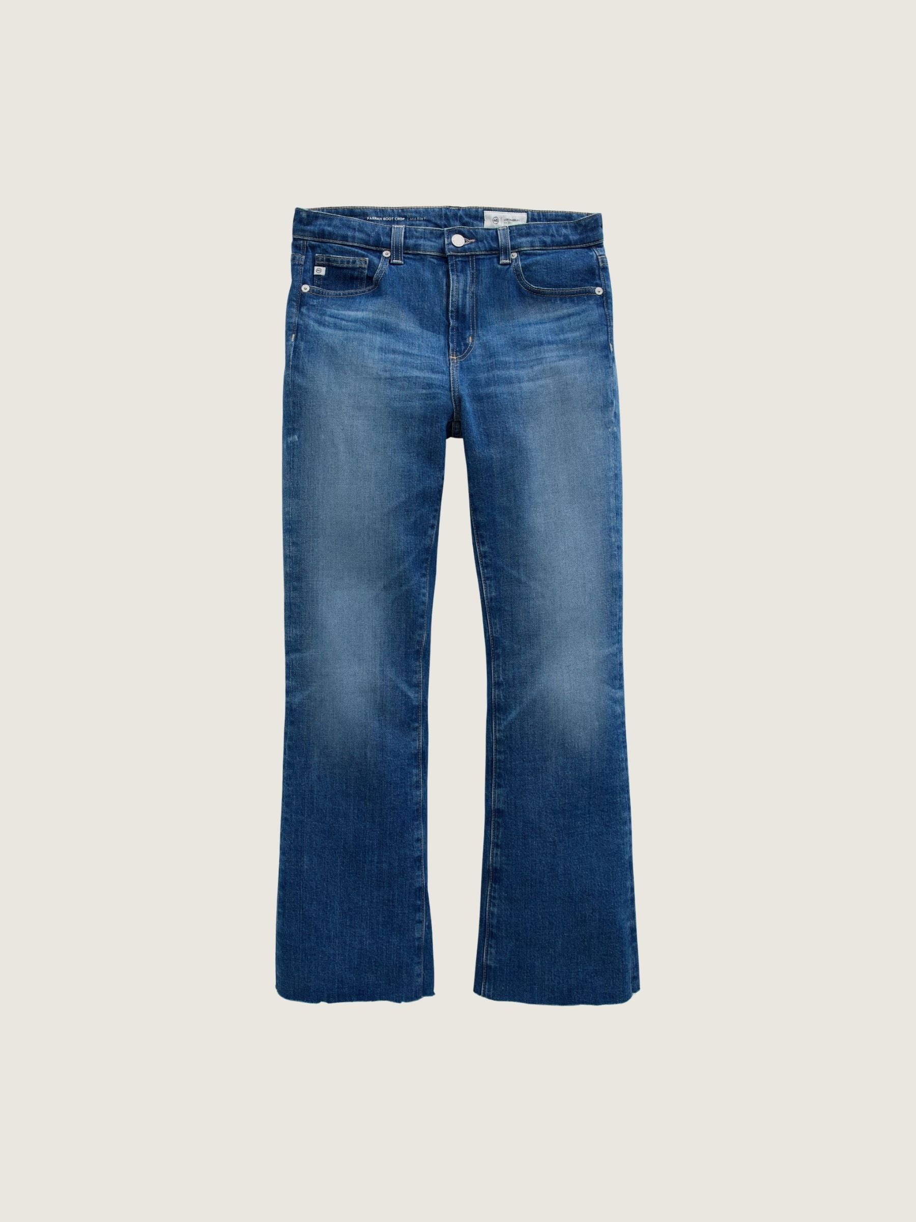 AG - Farrah Cropped Bootcut Jeans - 