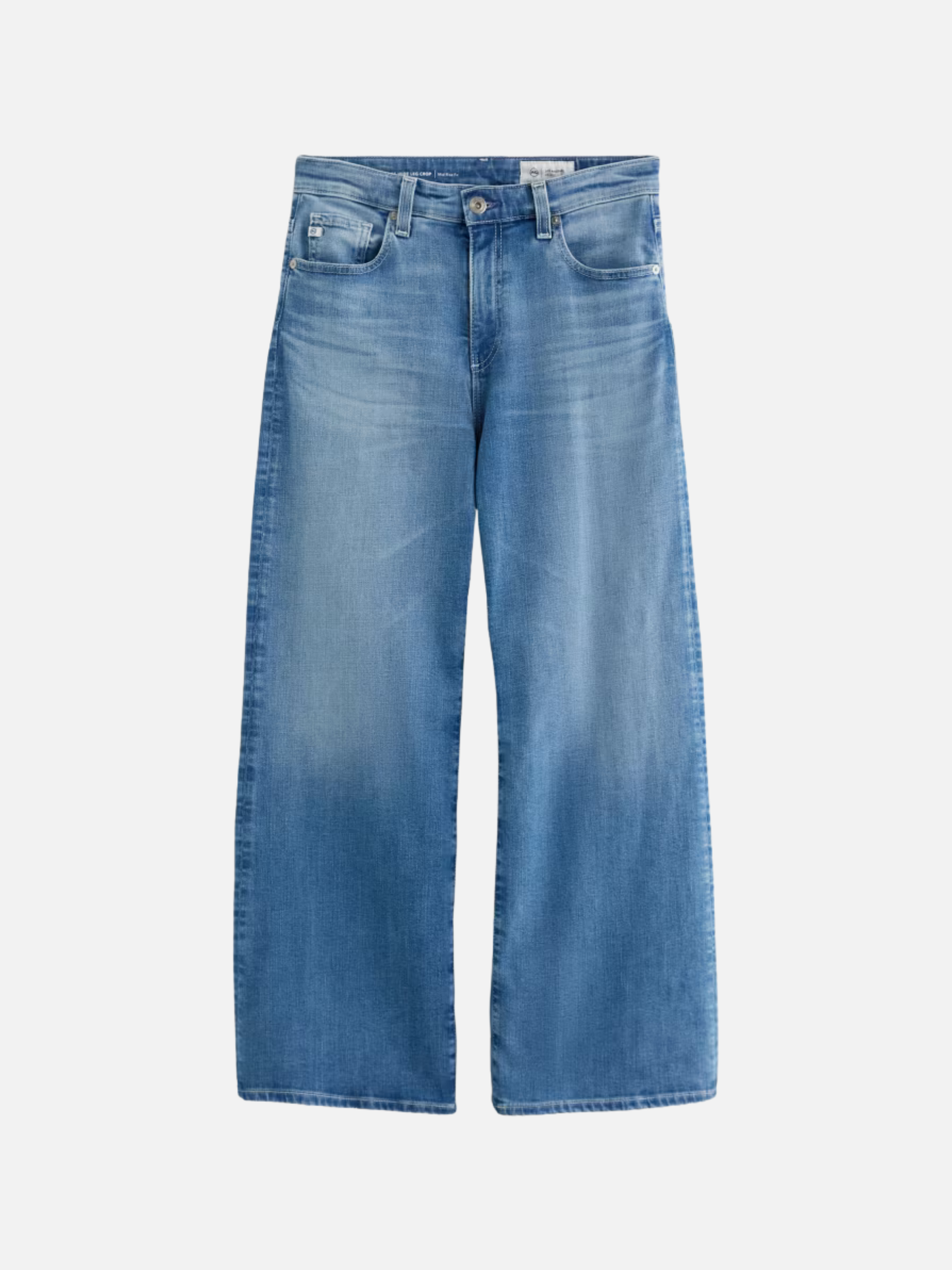 Saige Wide Leg Crop Jeans - Oceanic