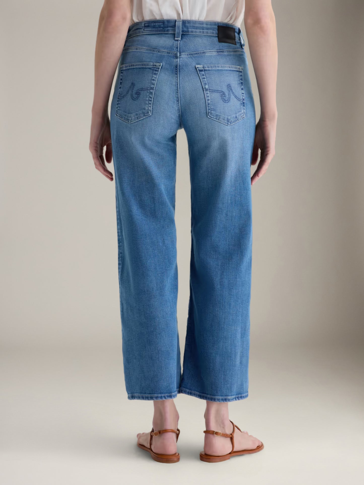 AG - Saige Wide Leg Crop Jeans - 