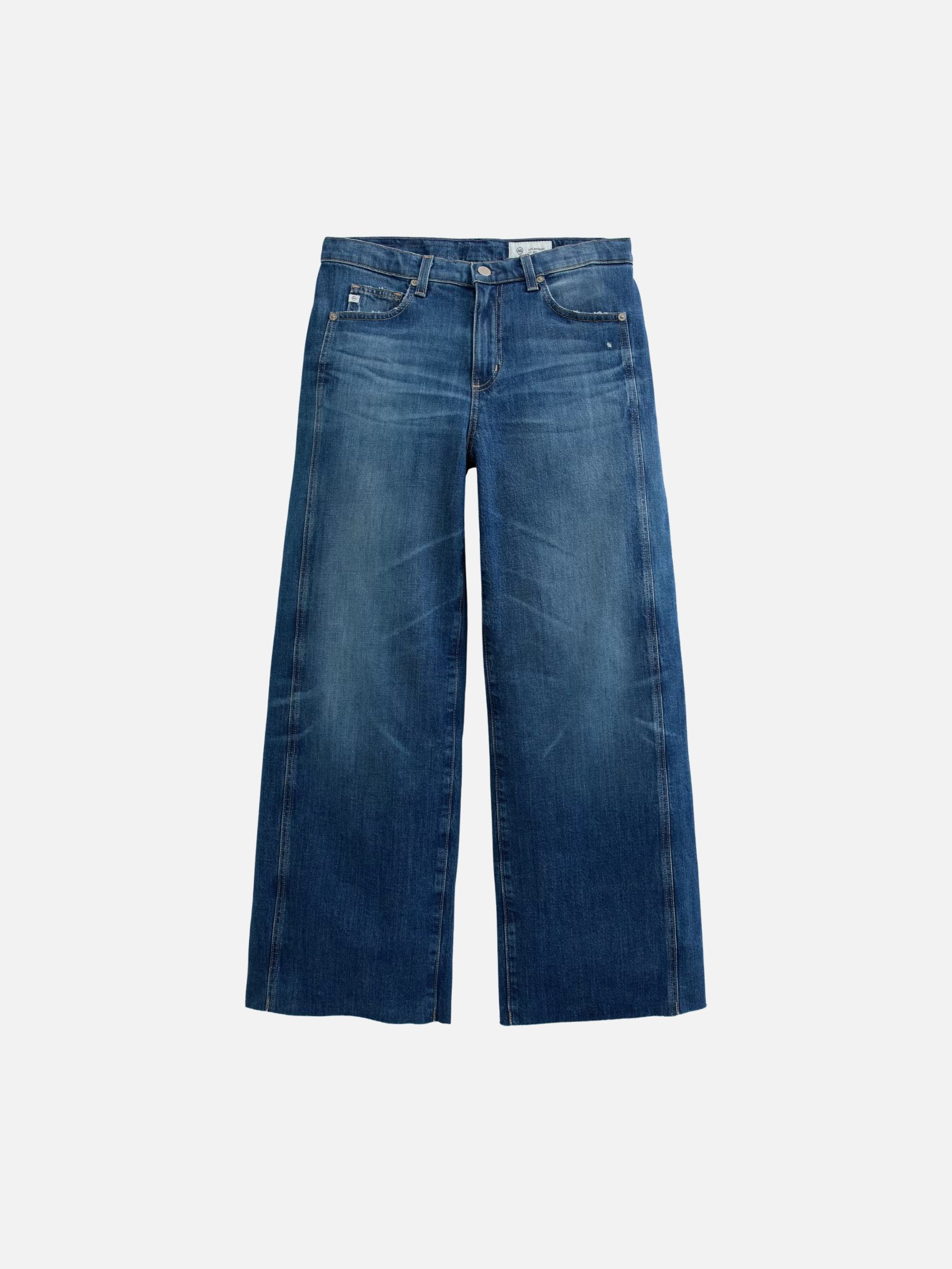 AG - Saige Wide Leg Cropped Jeans - 