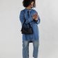BAGGU-Mini Nylon Shoulder Bag - Black-Black