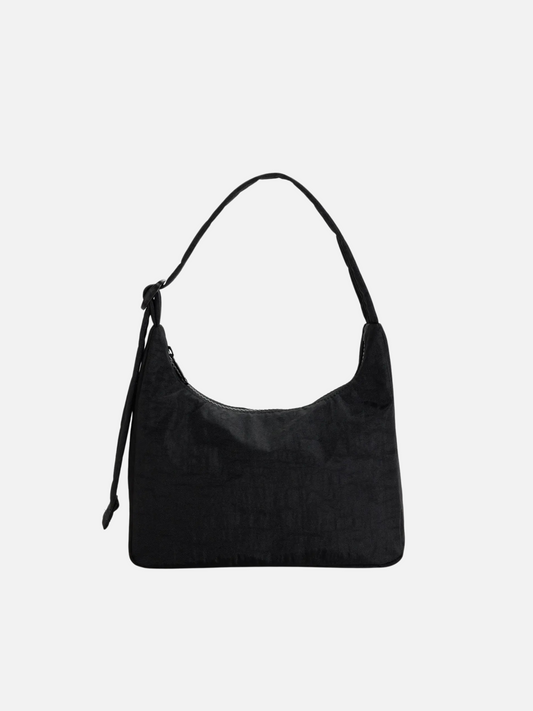 BAGGU-Mini Nylon Shoulder Bag - Black-Black