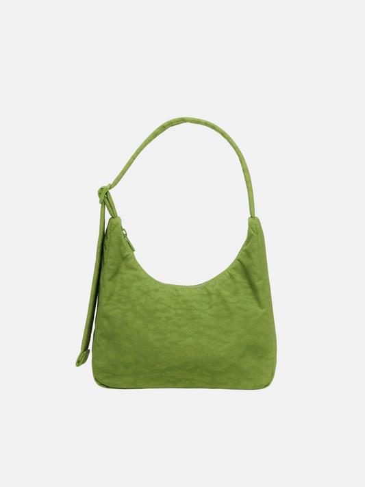 BAGGU-Mini Nylon Shoulder Bag - Green Juice-Green Juice