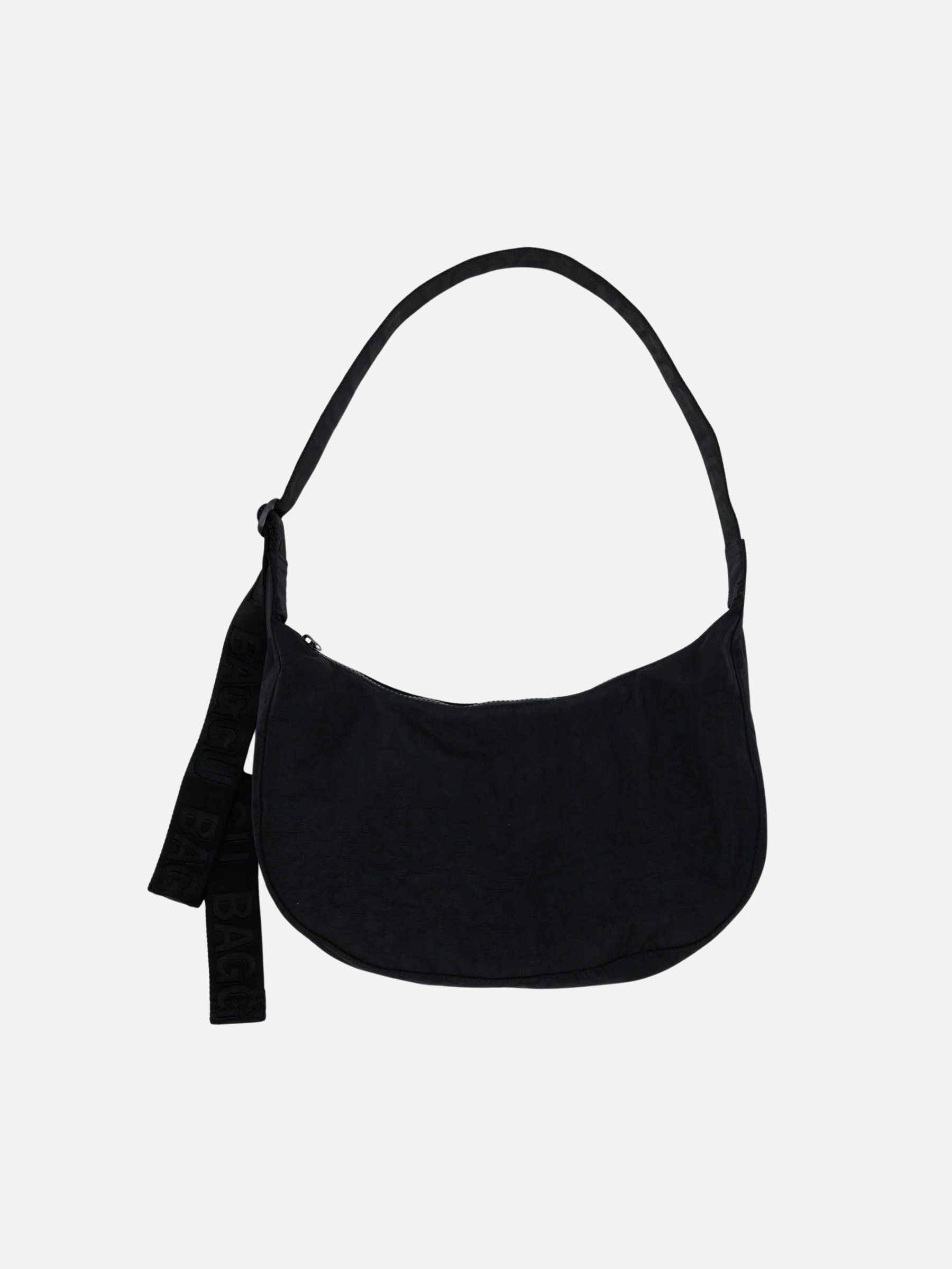 BAGGU - Medium Nylon Crescent Bag - Black