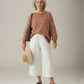 LOVEFINN - Longsleeve Stripe Thermal - Camel / Cream