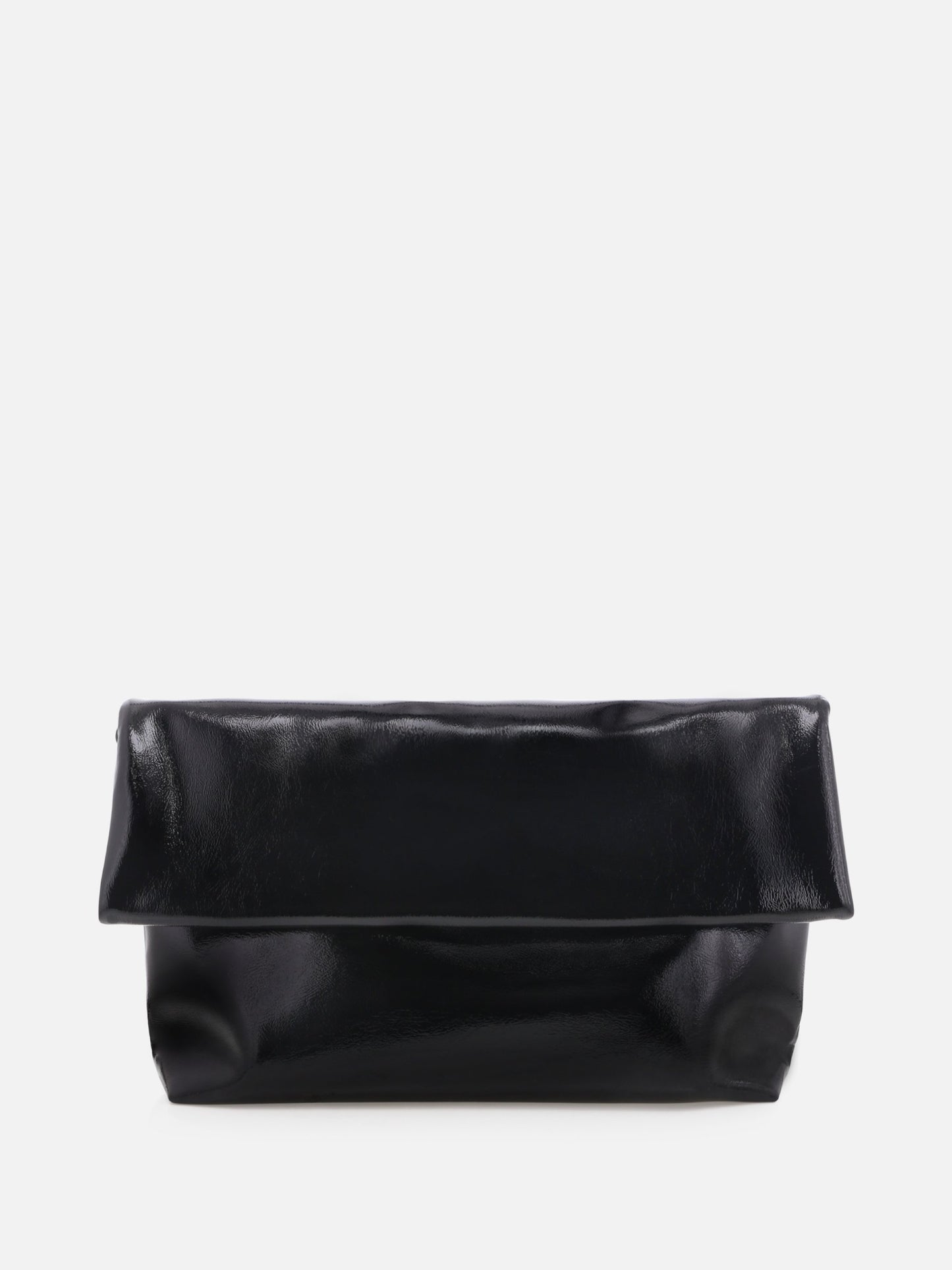 BILLINI - Rylee Clutch Bag - Black Crinkle Patent