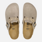 BIRKENSTOCK - Boston Braided Suede - 