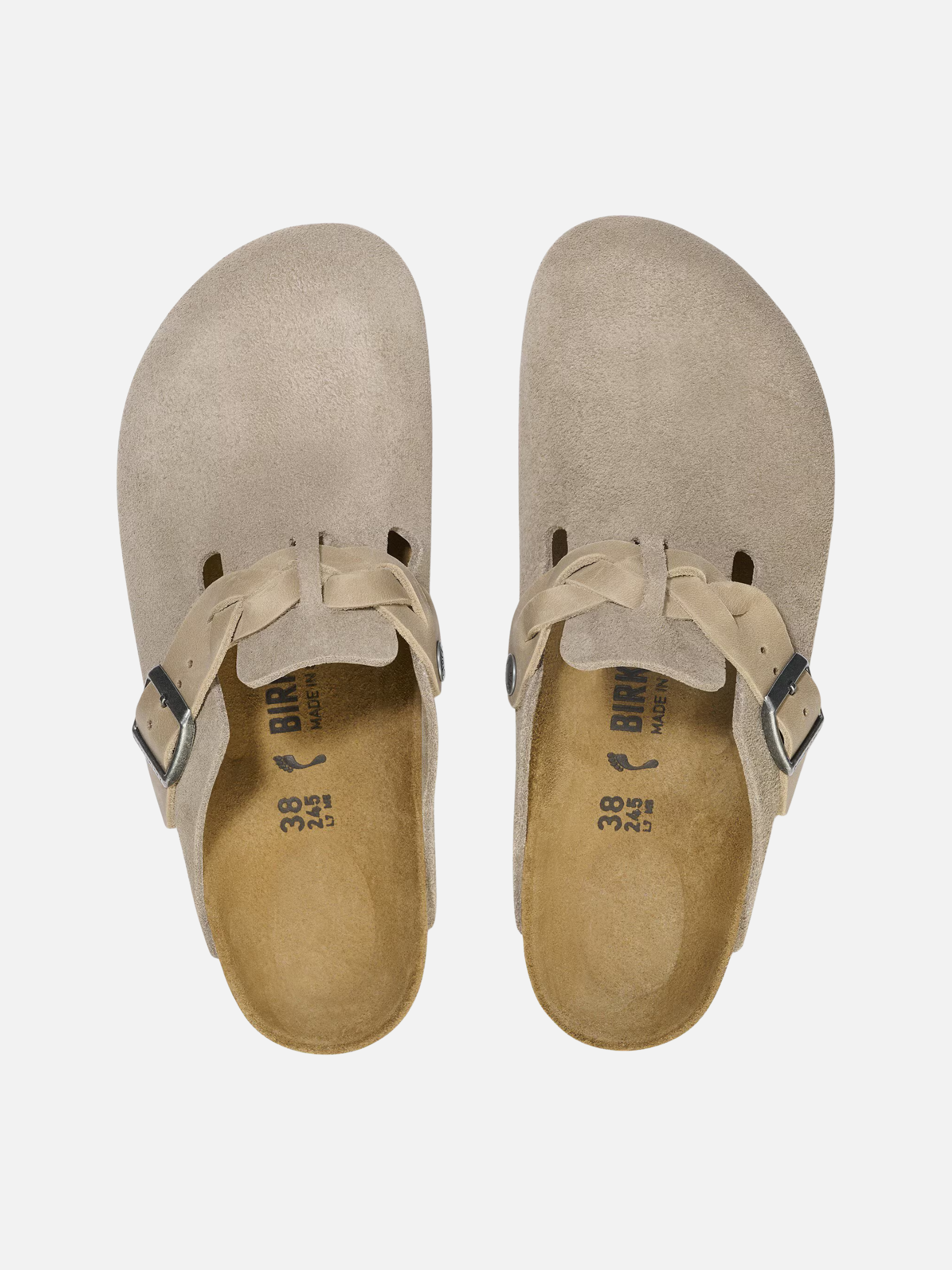 BIRKENSTOCK - Boston Braided Suede - 