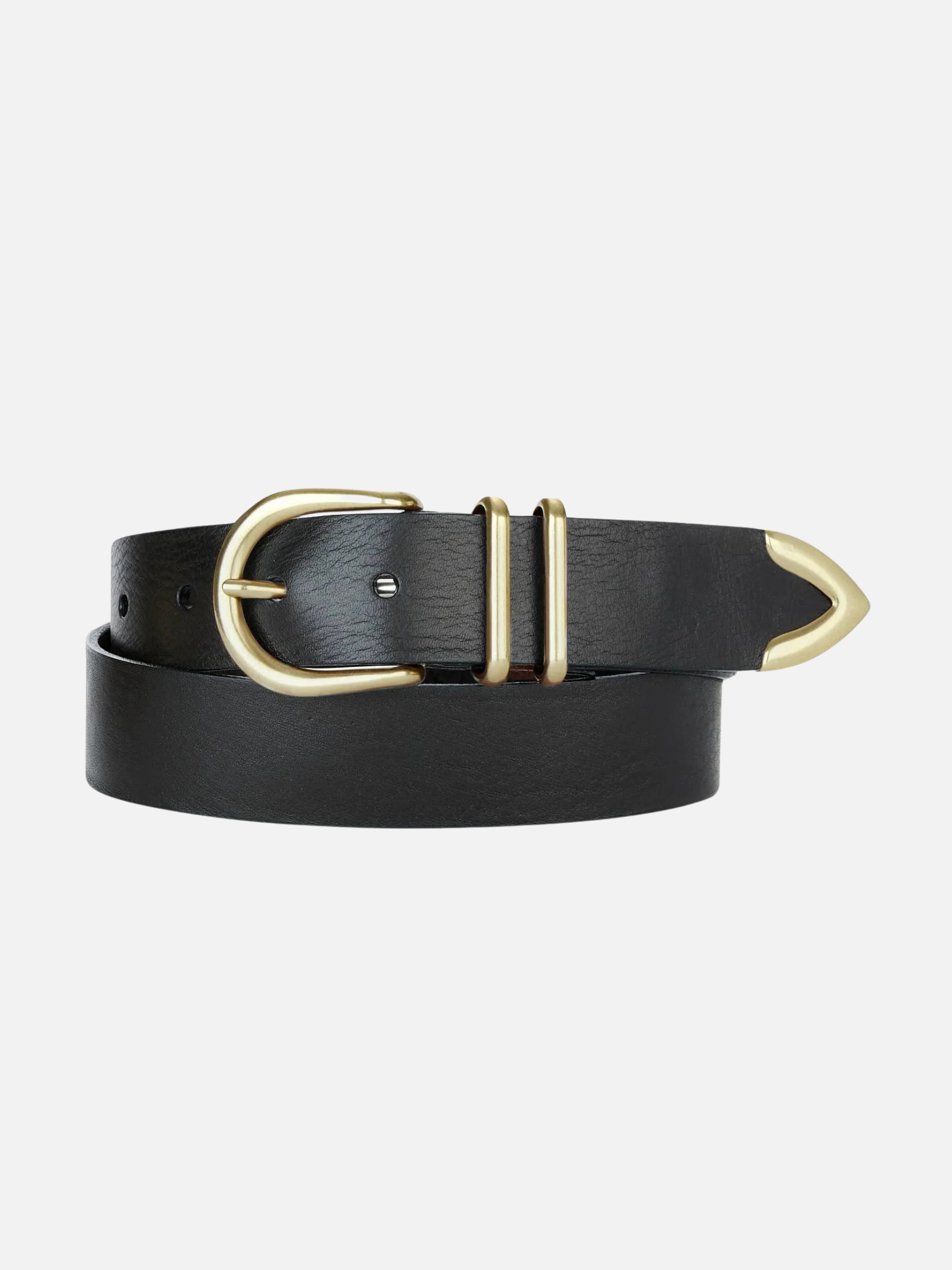 BRAVE-Fayla Bridle Leather Belt-Black