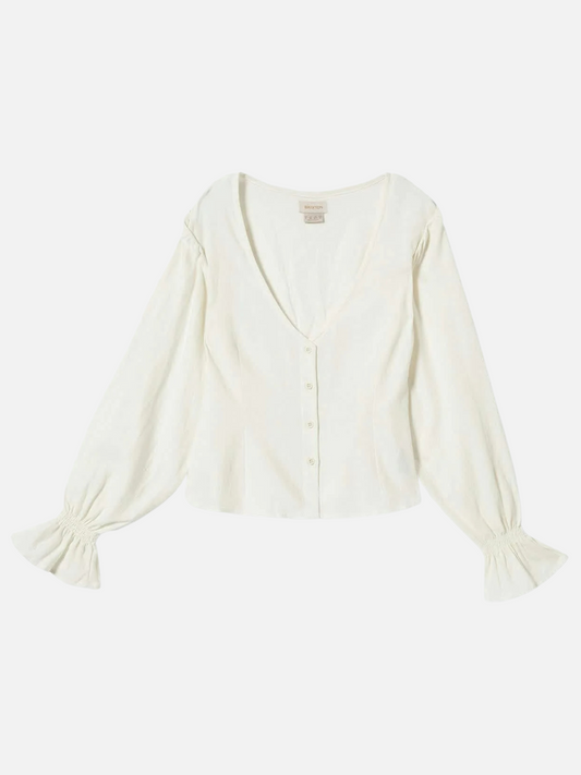 BRIXTON-The Meadow Blouse-Off White