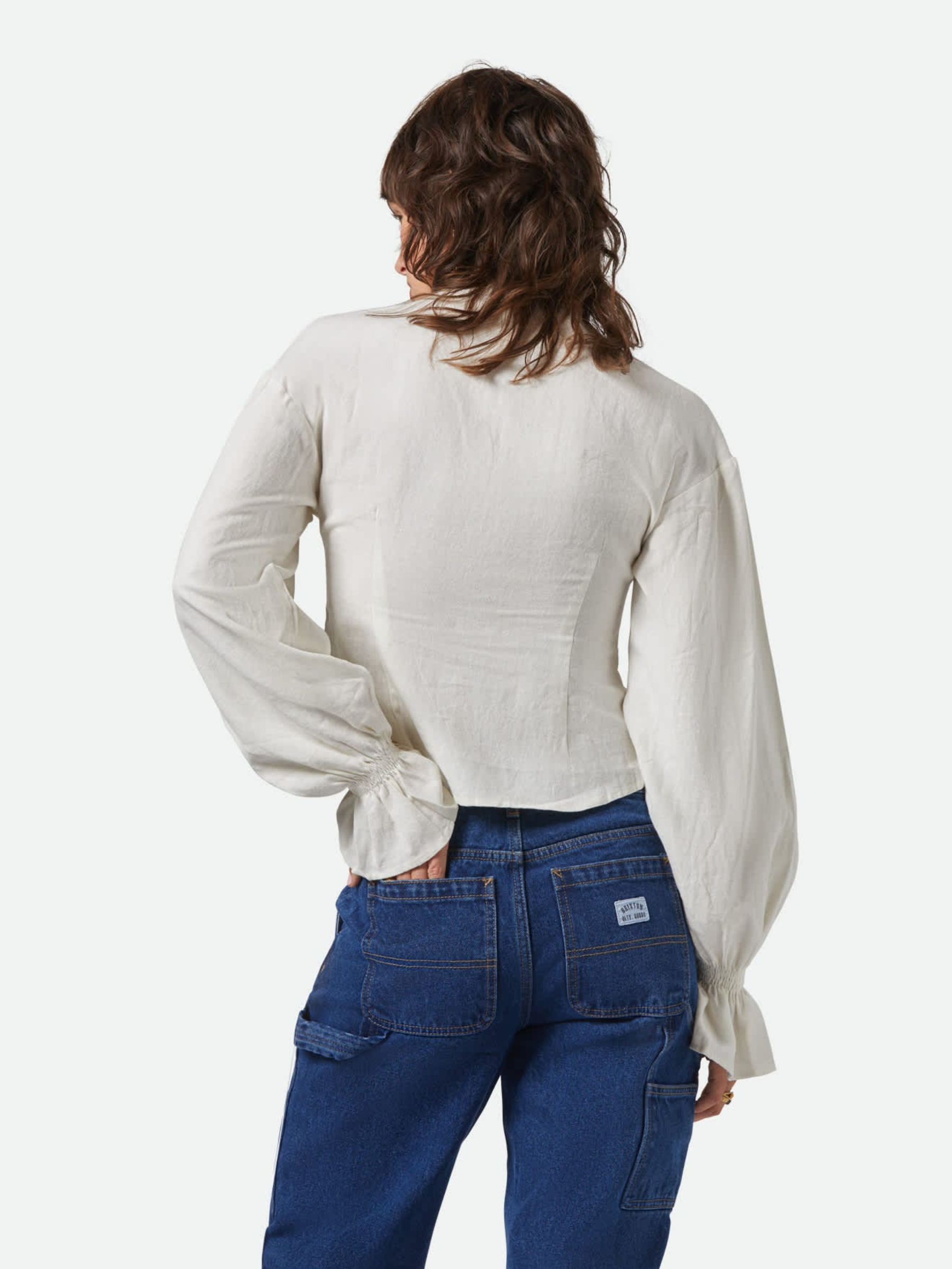BRIXTON-The Meadow Blouse-Off White